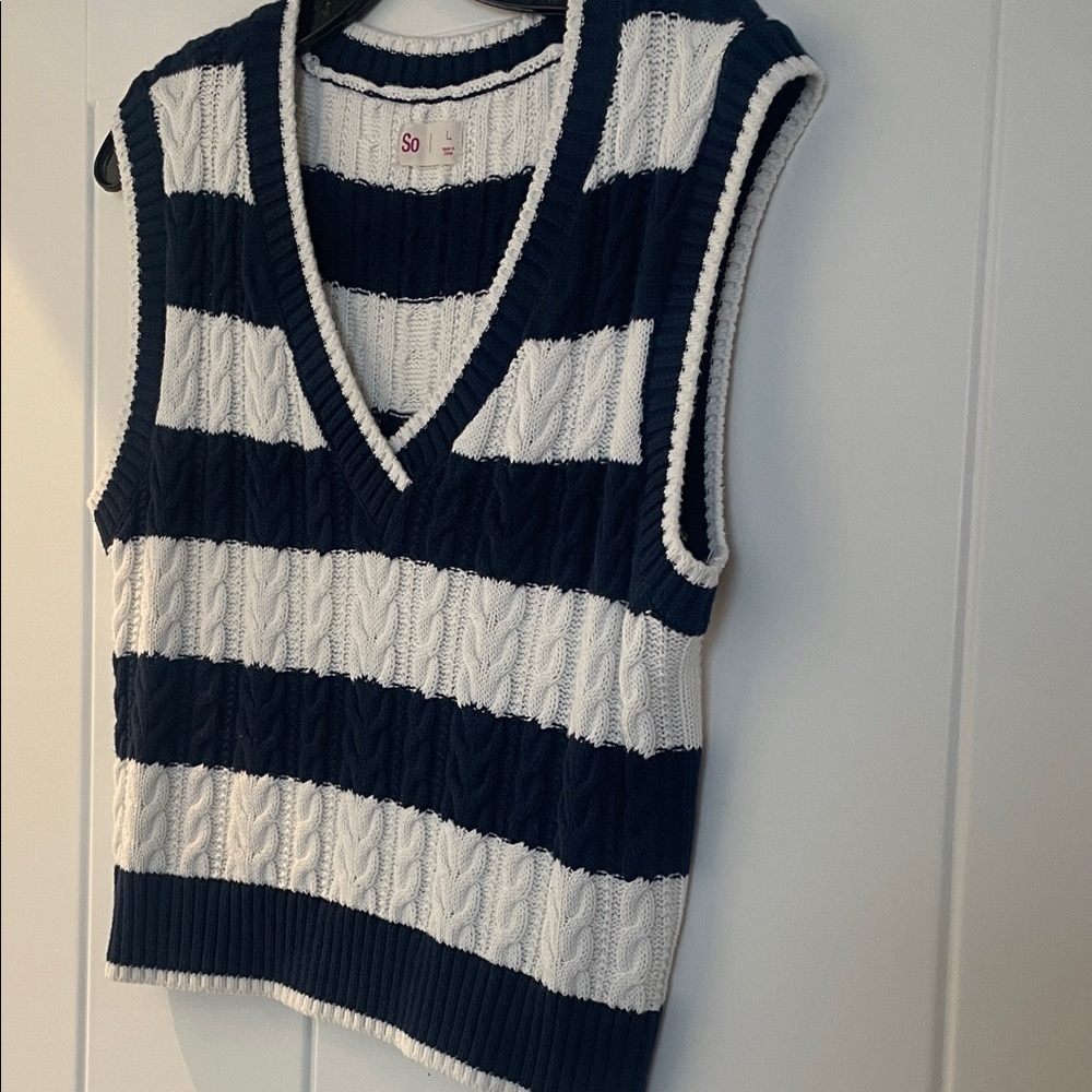 Stripped vintage vest